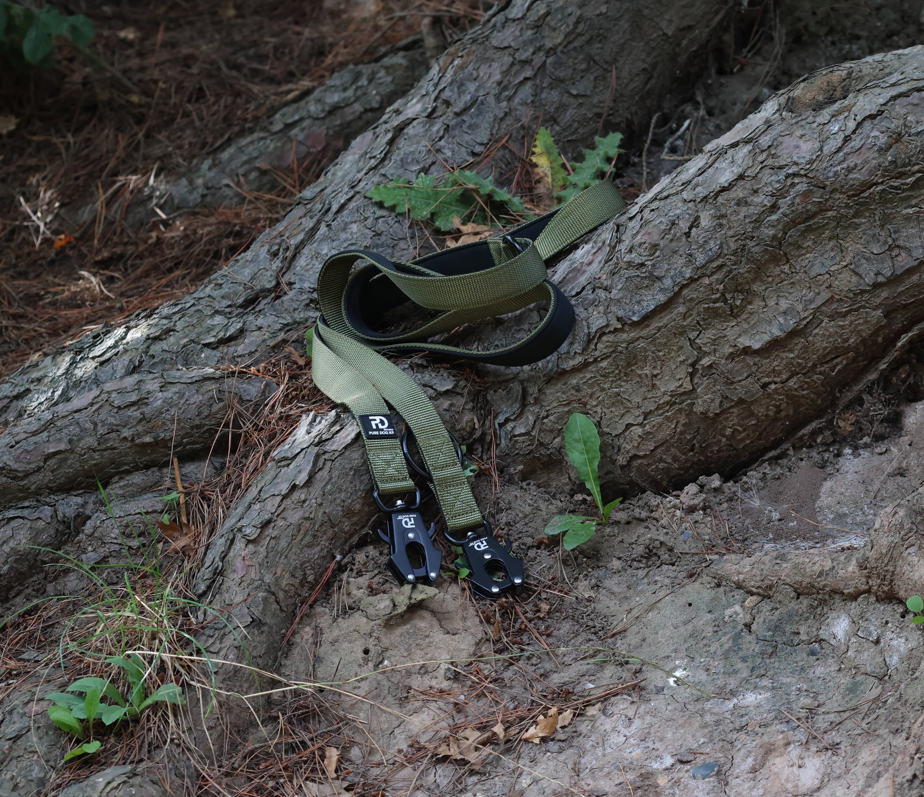 Pure Dog k9 Multifunctional Lead Khaki