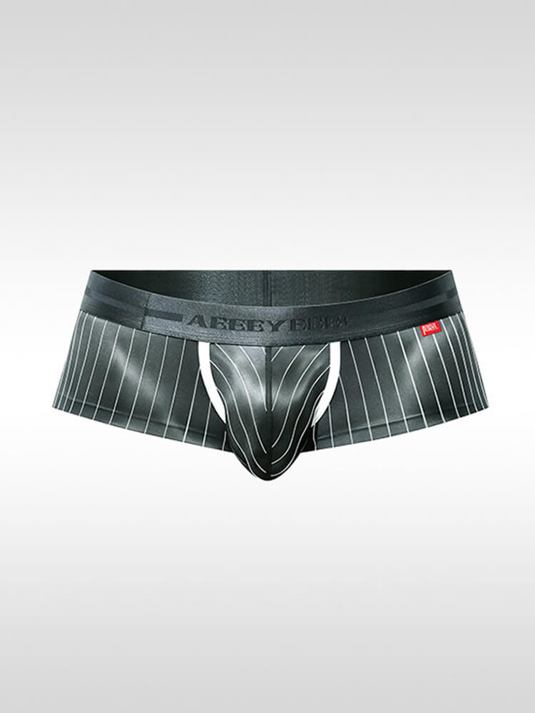 Men's Sexy Low-Rise Striped Boxer Briefs / Briefs / Thongs