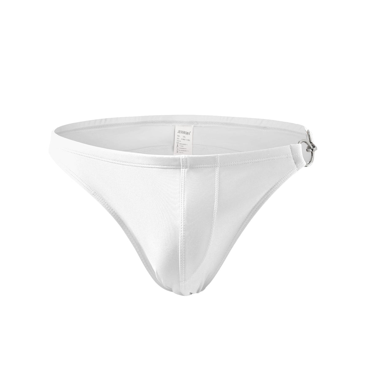 Men's Low Rise Metal Buckle Swim Bikini - Red