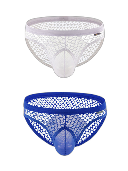 2 Pack Men's Low-Rise Mesh Breathable Bikini