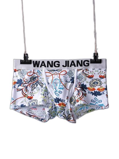 3 Pack Men's Ice Silk Trunks with Separated Pouch Design