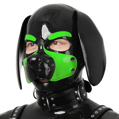 Furrjoi Silicone Beagle Hood Lime Green