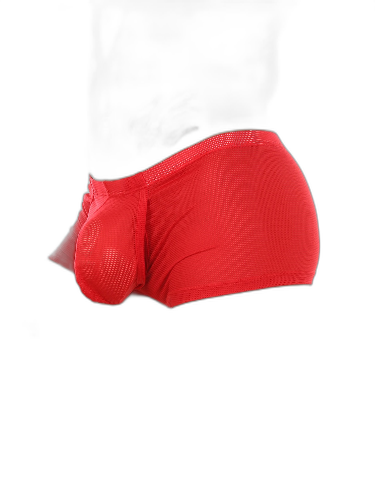 Men's Big Pouch U-convex Trunks with Fly