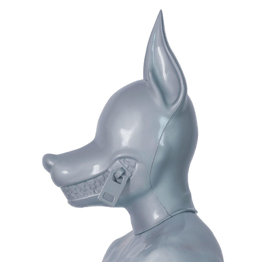 Furrjoi Zipper Dog Hood Silver