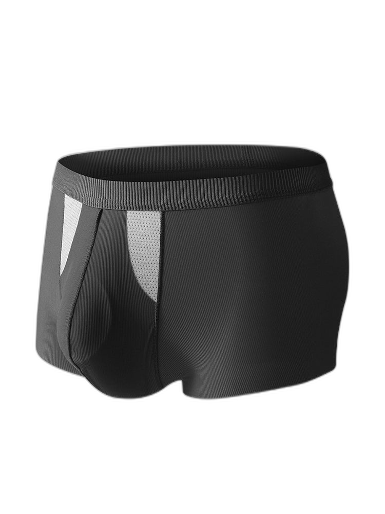 3 Pack Split-Support Men's Trunks- Breathable & Bulge-Enhancing