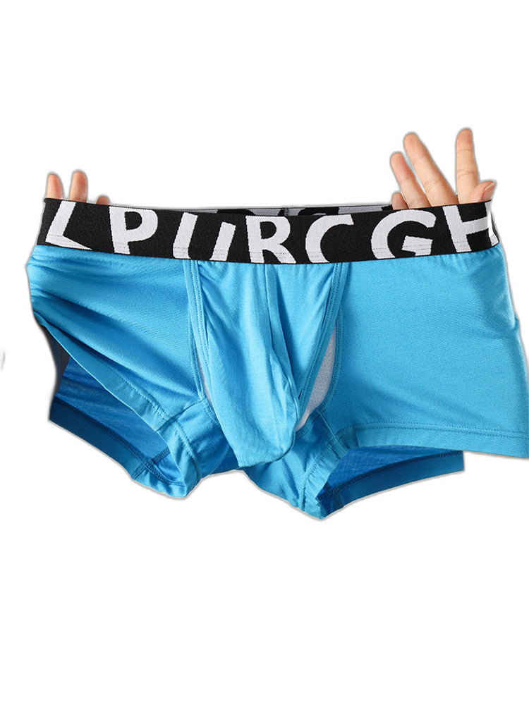 2 Pack Men's Separated Pouch Side Vent Design Trunks