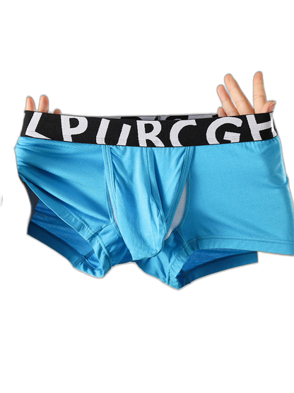 2 Pack Men's Separated Pouch Side Vent Design Trunks