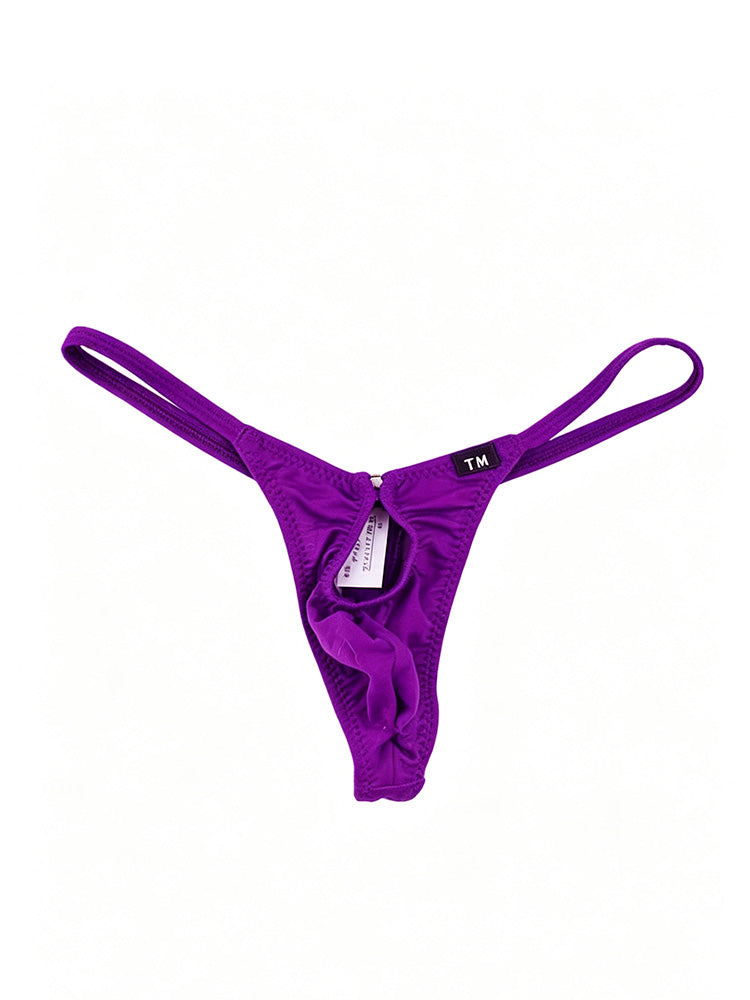 Men's Sexy Front Hollow Low-Rise String Thong