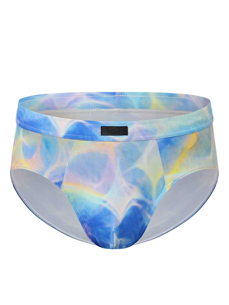 Men's Sexy Neon-Effect Elastic Beach Swim Briefs