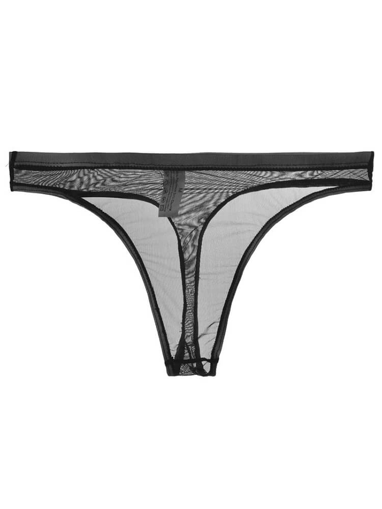 Men's Sexy Ultra-Thin Mesh Transparent Thong