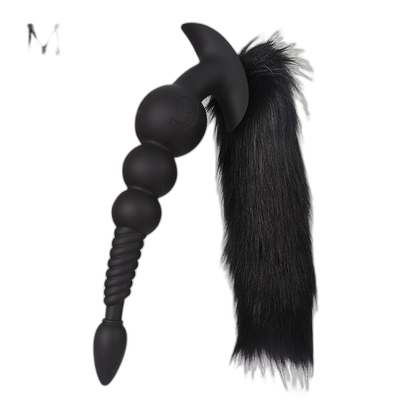 Rama - Silicone Anal Beads  - 3 Anal Balls With Tail - Anal Trainer