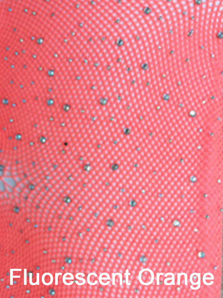 Men's High Stretch Color Zircon Fishnet Socks