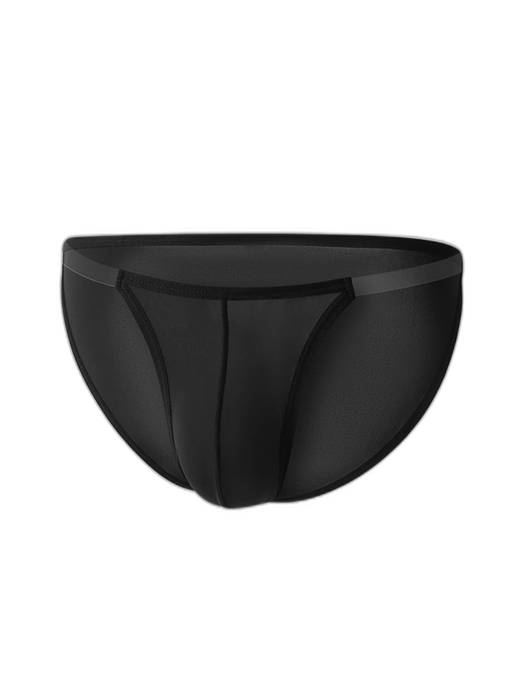 Sexy Spliced Transparent Belt Bikini For Men
