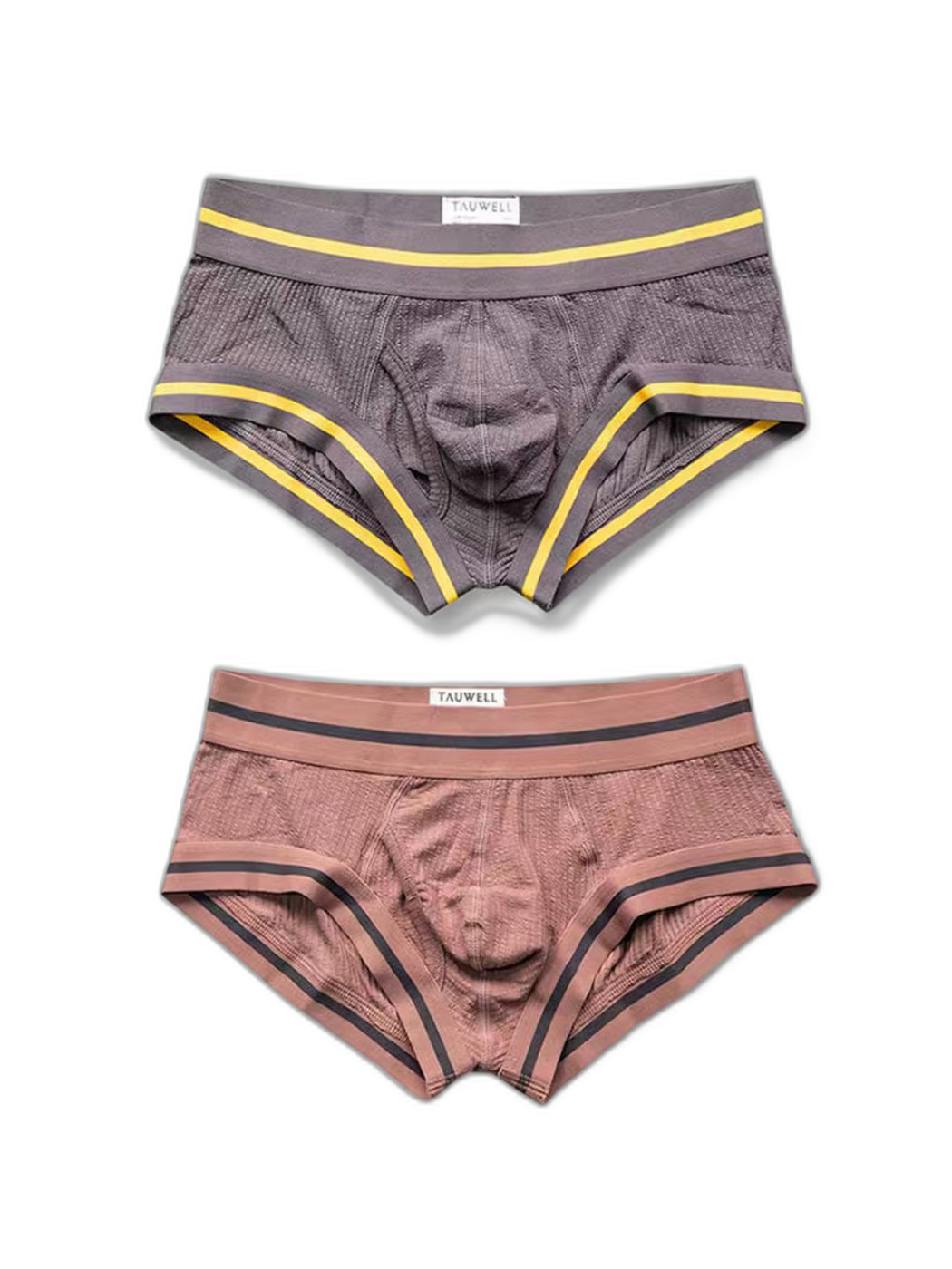 2 Pack Men's Spliced Color Trunks with Functional Fly