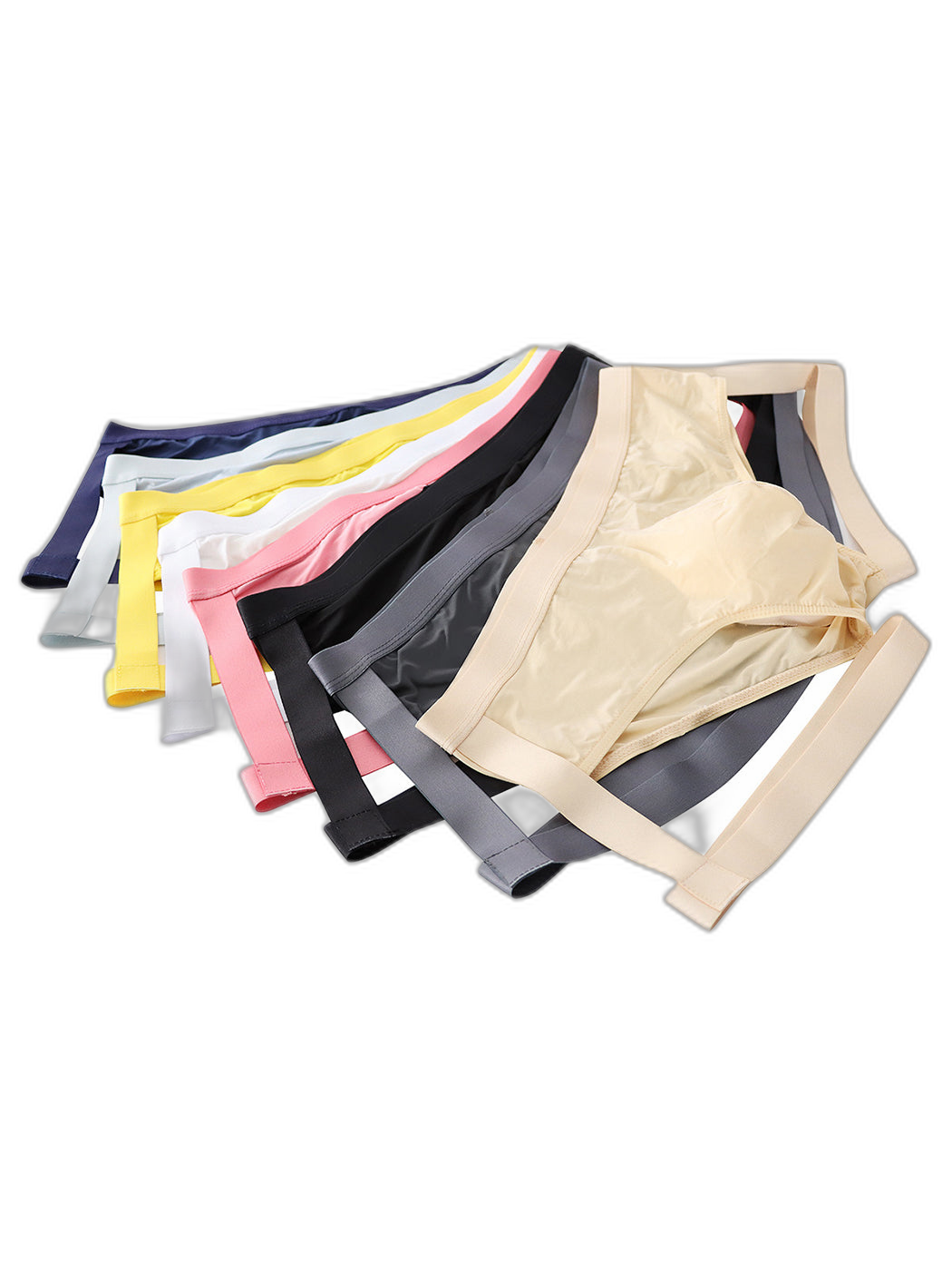 Men’s Sexy Solid Color Suspender Briefs