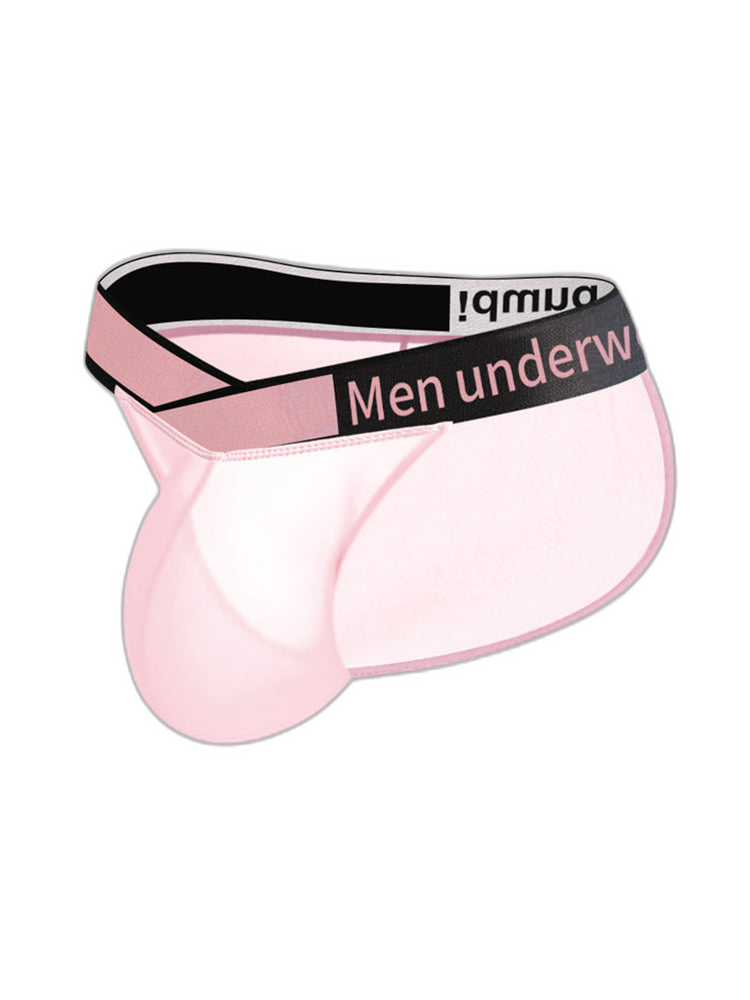 2 Pack Men’s Sexy Bikini with See-through Pouch