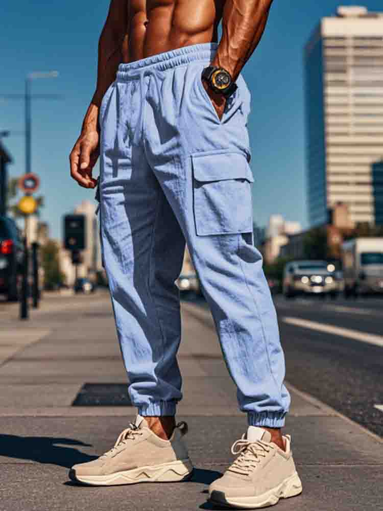 Men's Multiple Pockets Casual Pants