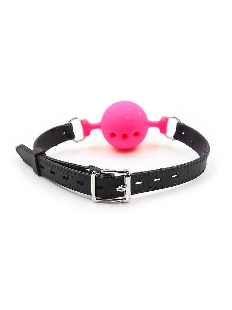 Silicone Three-Hole Port Ball Gag