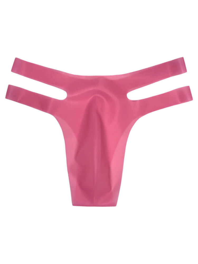 Men's Sexy High-Elastic Seamless Latex Thong