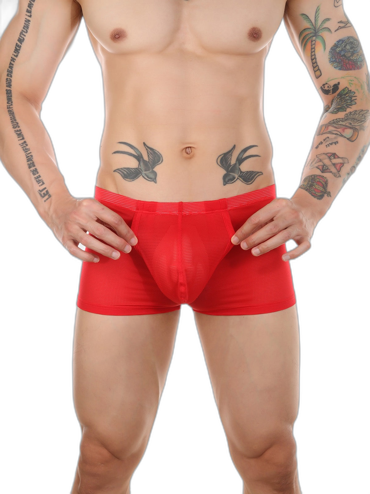 Men's Big Pouch U-convex Trunks with Fly