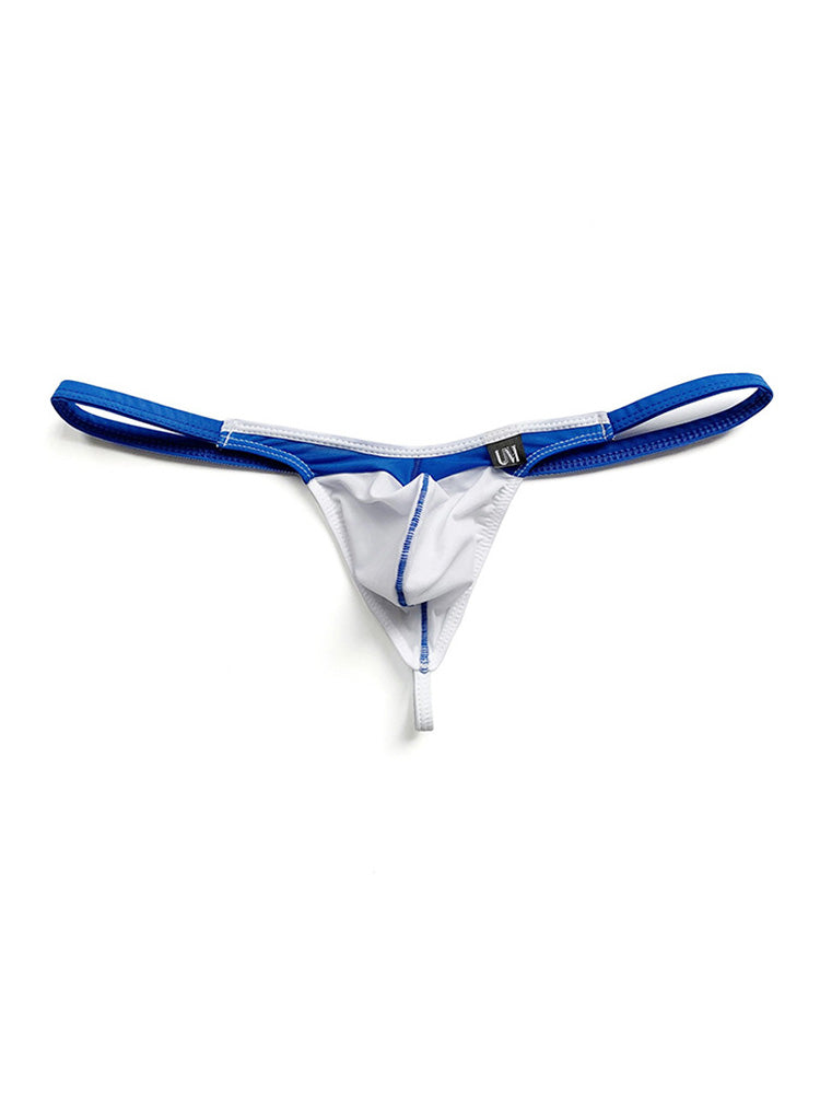 Men's Candy Color Semi Transparent Low Rise Thong