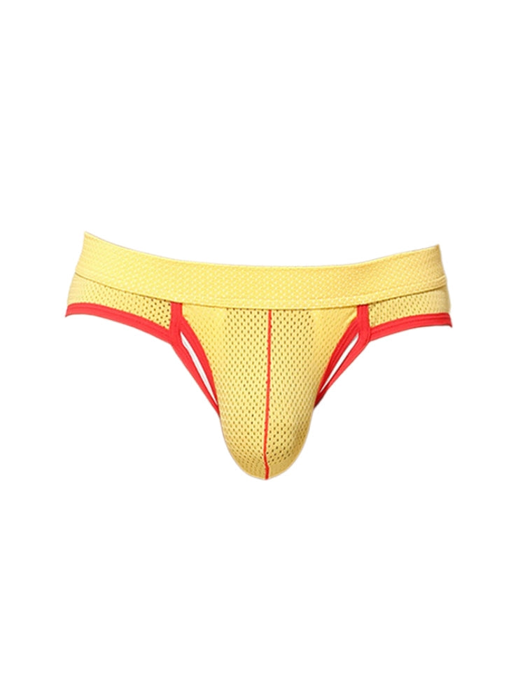 2 Pack Men's Breathable Side-Open Thin and Lightweight Supportive Fit Briefs