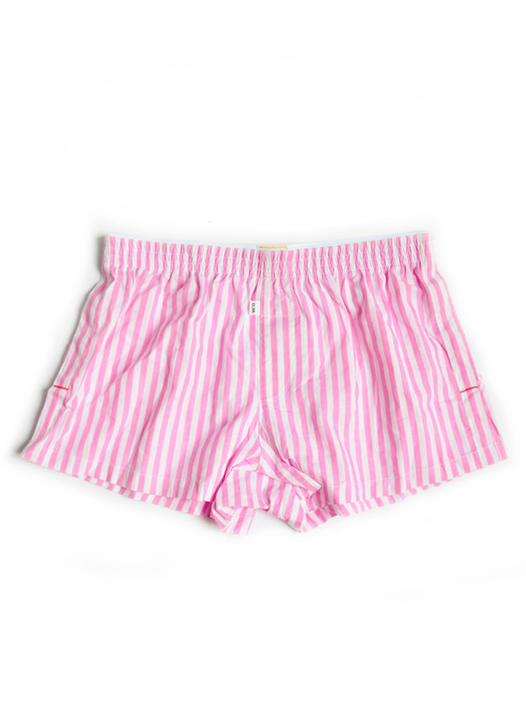 D.M Men's Fashion Low Waist Striped Cotton Home Shorts