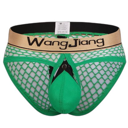 Mens Sexy Mesh Breathable U Convex Pouch Briefs
