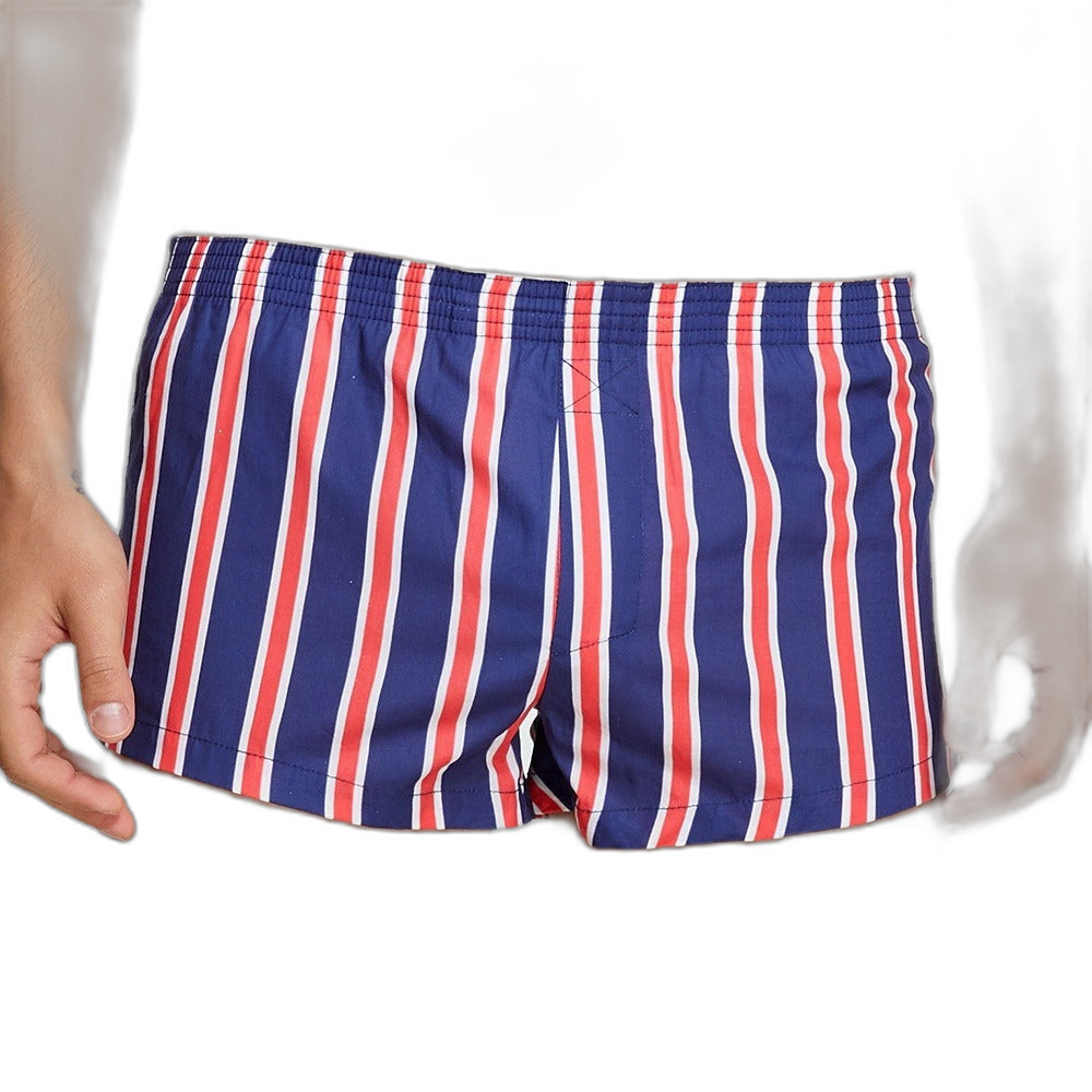 Striped Cotton Shorts