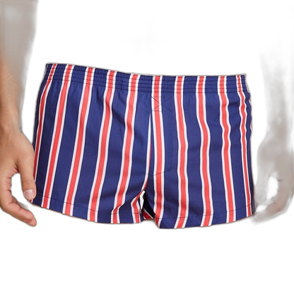 Striped Cotton Shorts