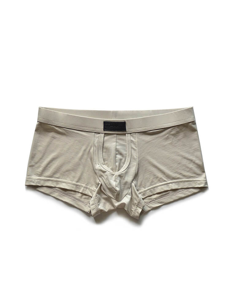 D.M Men's Sexy Exposed Pouch Modal Boxer Briefs