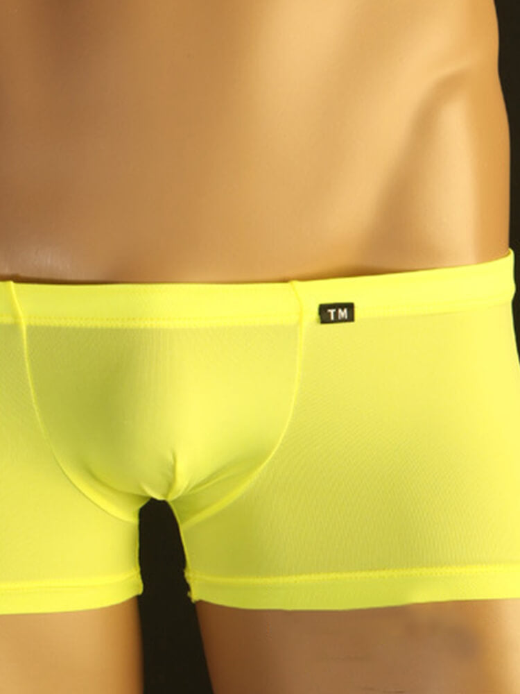 Men's Fashion Sexy Solid Color Low Rise Trunks