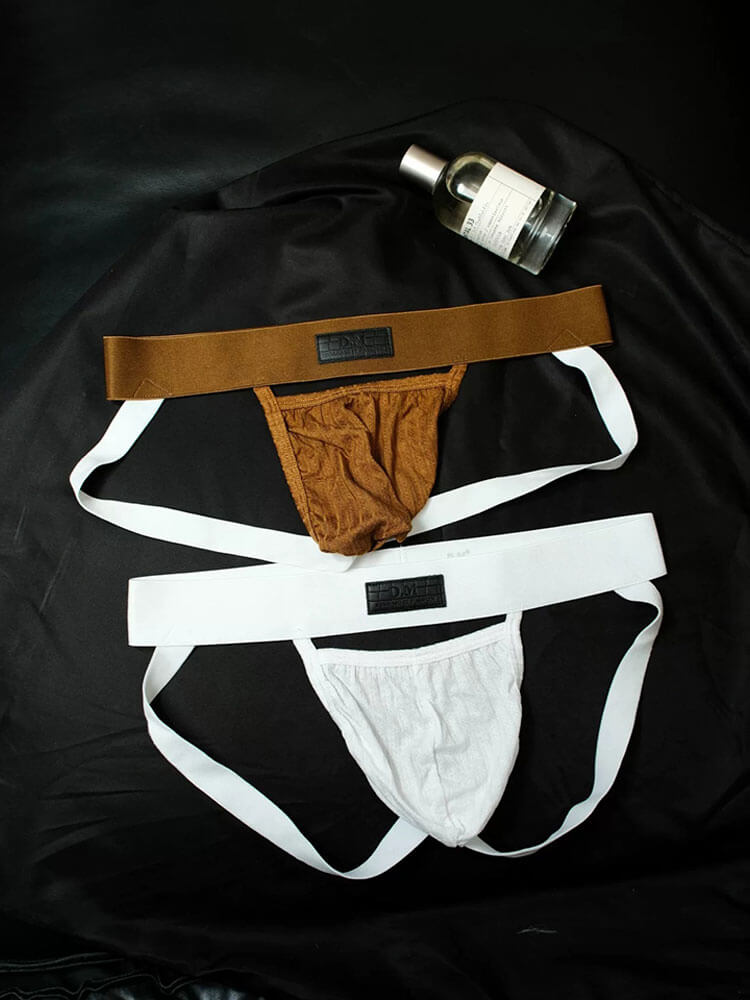 D.M Men's Breathable Cut-Out Modal Jockstrap