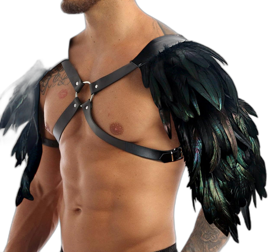 Dark Angel Feather Shoulder Harness