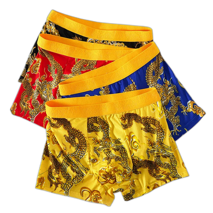 Dragon Daddy Bold Print Men’s Boxer Shorts (4 Pack)