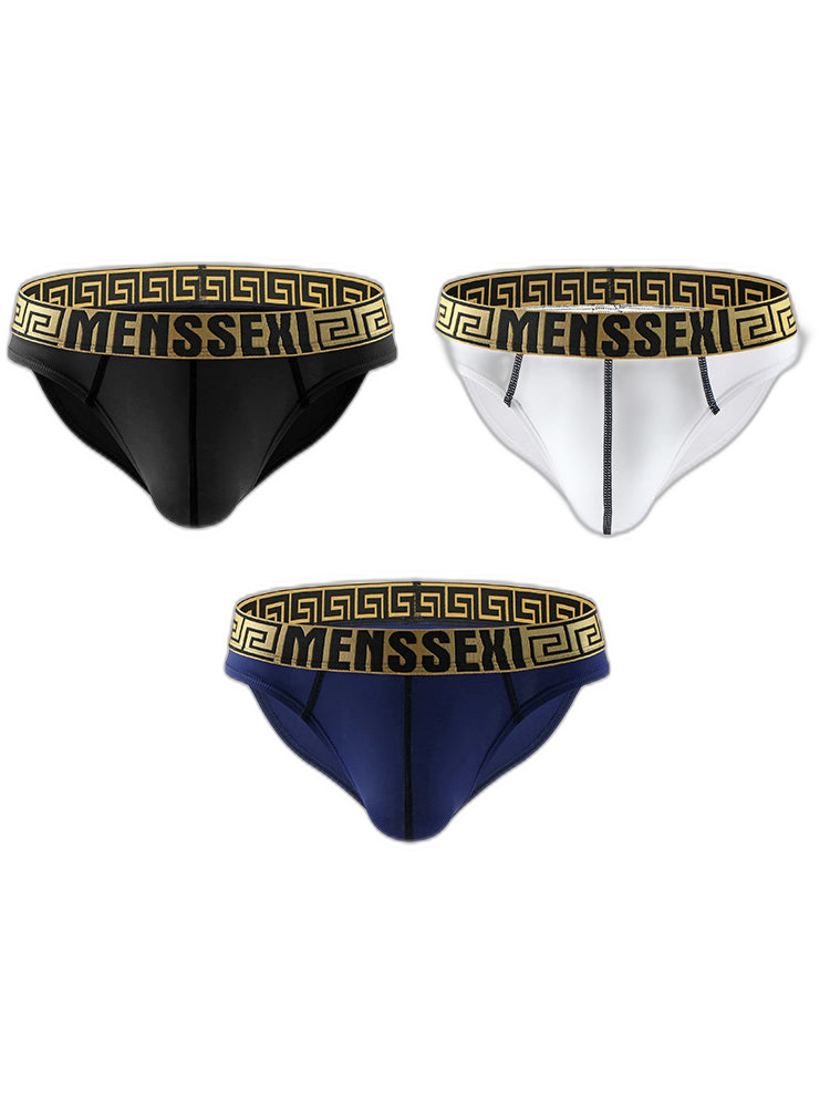 3 Pack Sexy Super Soft Ice Silk Men's Bikini