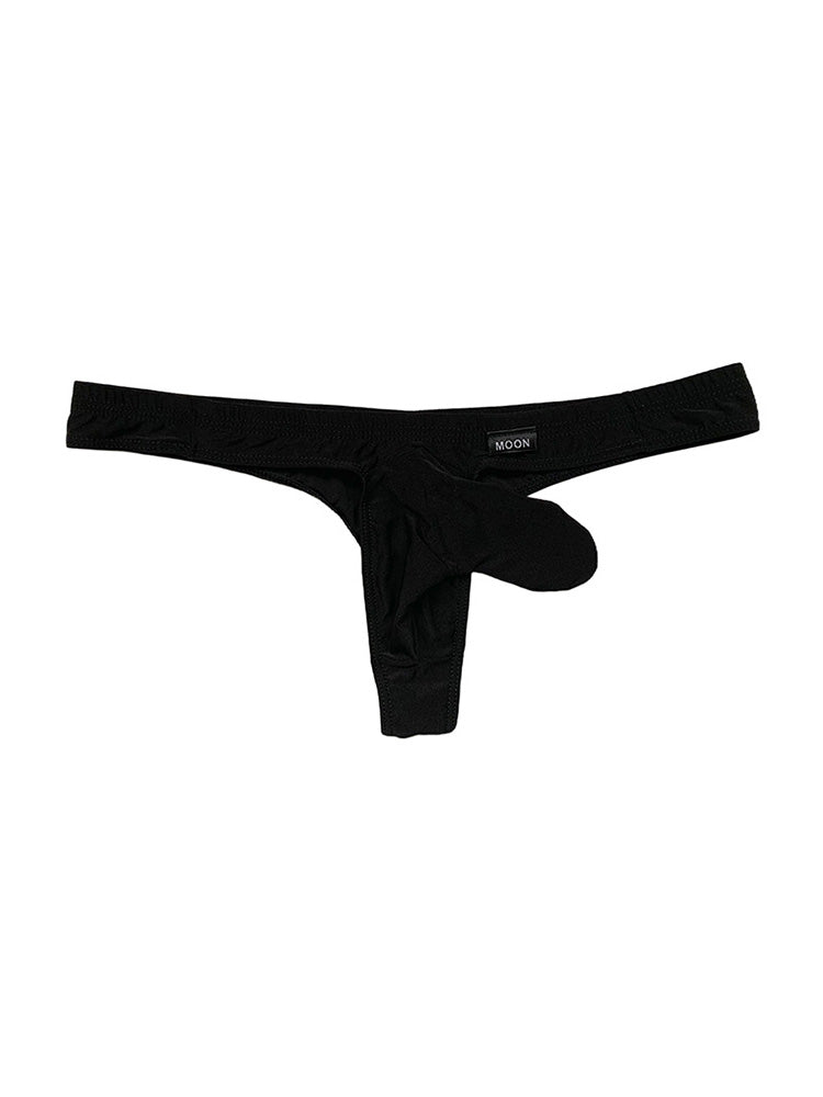 Men's Slender Thin Smooth Ice Silk Thong 