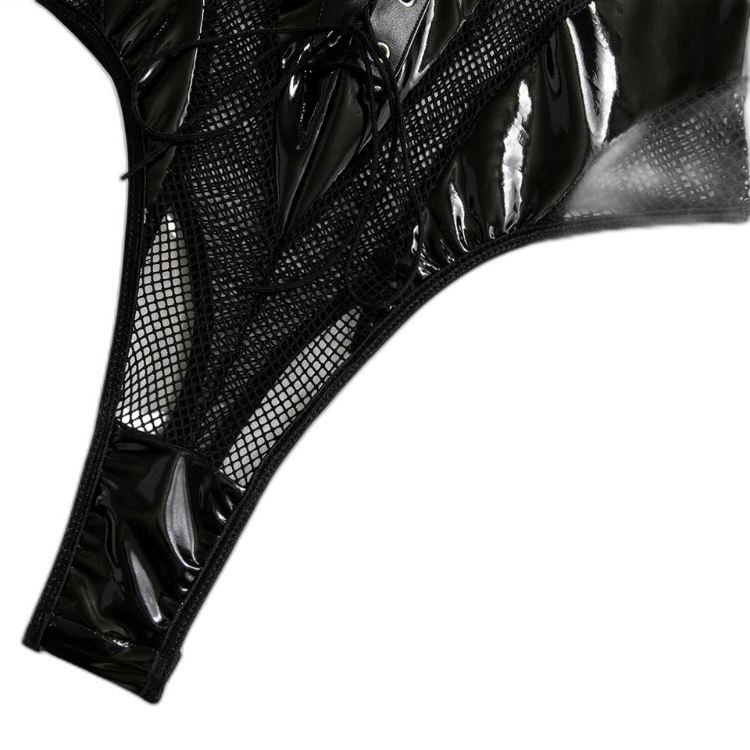 Femme Fierce Choker Mesh Bodysuit