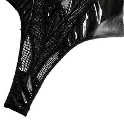 Femme Fierce Choker Mesh Bodysuit