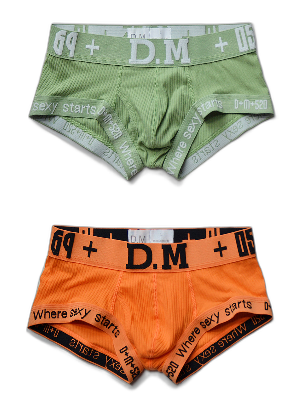 2 Pack Men's Low-rise Sexy Side Opening Pocket Trunk