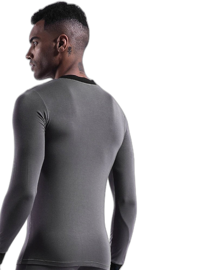 Mens Base Layers V-Neck Thermal Shirt