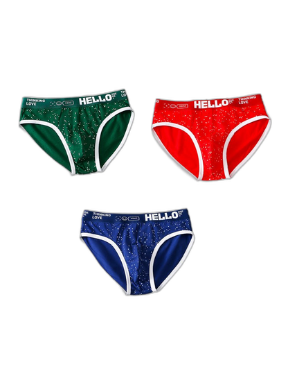 3 Pack Men's Low-Rise Cotton Briefs