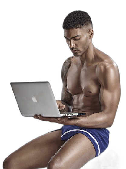 Men's Stylish Homewear Cotton Toweling Side Slit Shorts