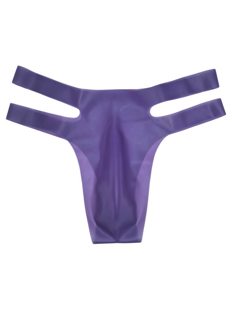 Men's Sexy High-Elastic Seamless Latex Thong