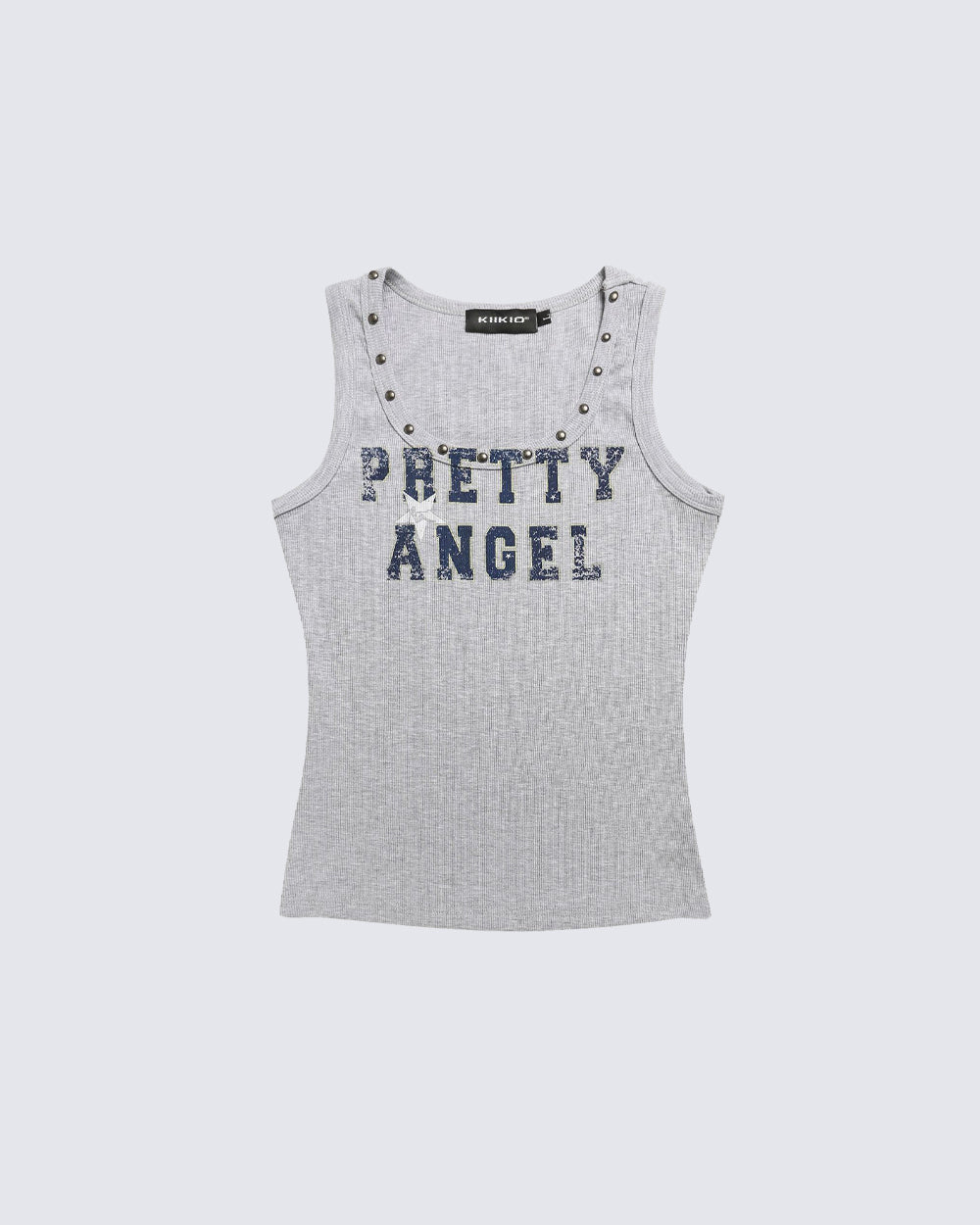 Retro Minimalist Style Studded Print Vest
