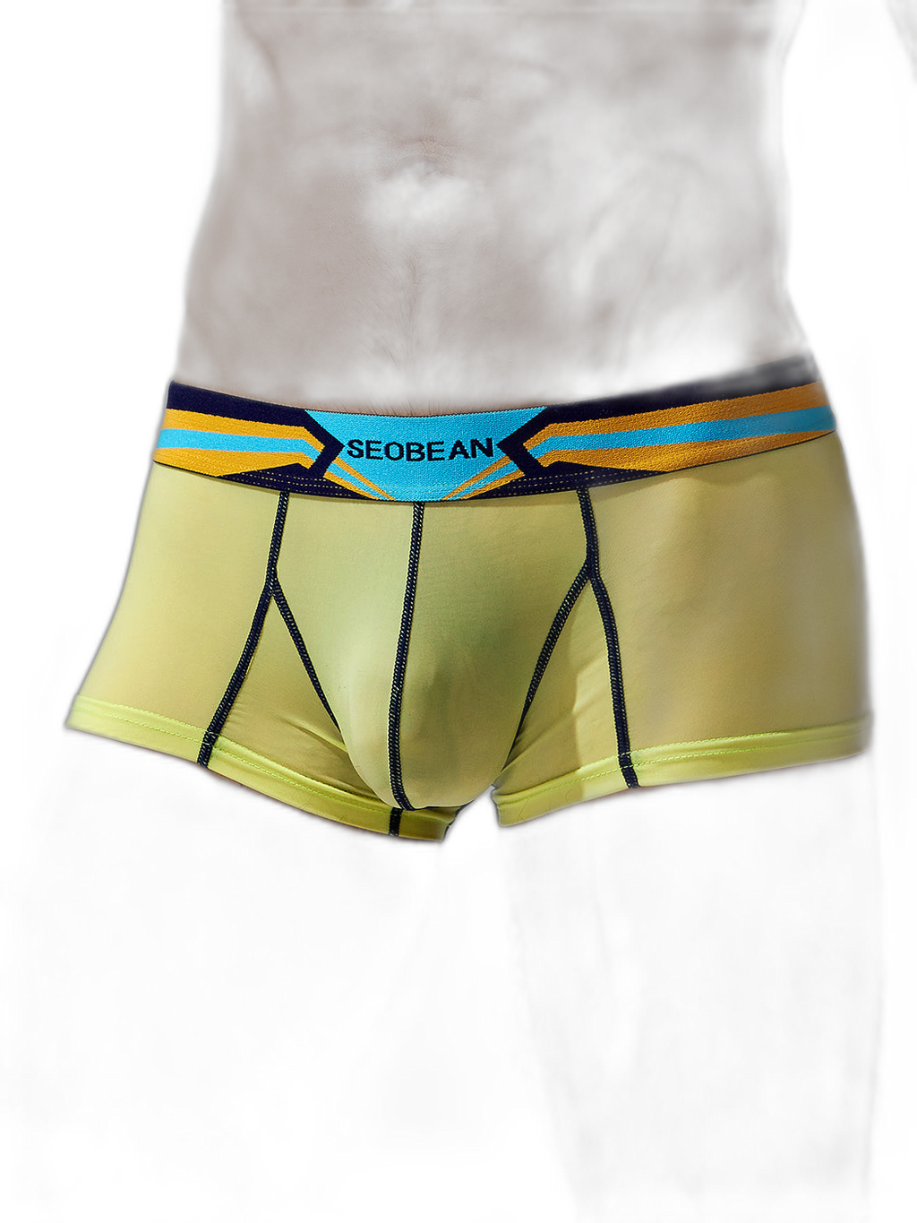 Men's Sport Splicing Lines Trunks