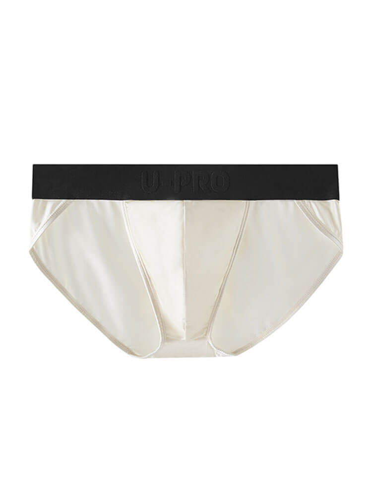Men's Sexy Silk Ultra-Thin High-Slit Elastic Briefs