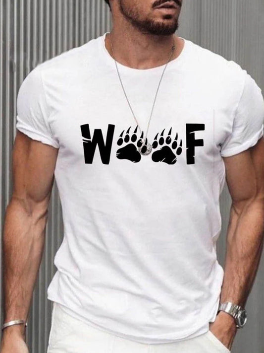 Men's Pride Gay Woof Bear Print T-Shirt 
