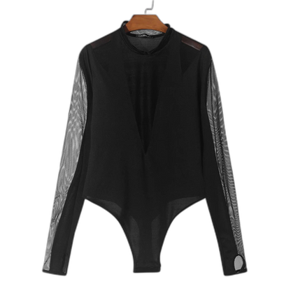 High C*nt Mesh Sheer Bodysuit