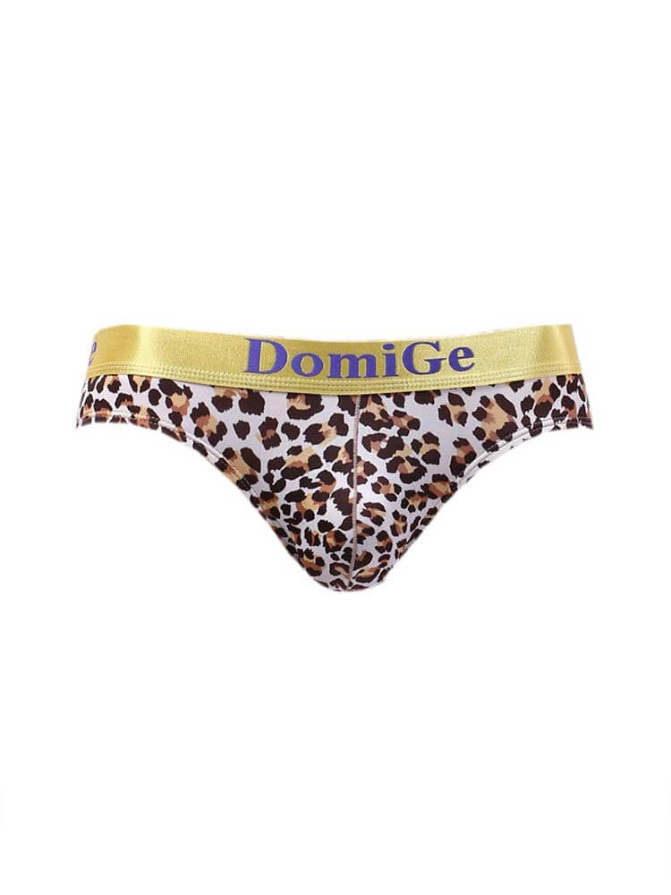 Men's Sexy Personalized Printed Ice Silk Briefs